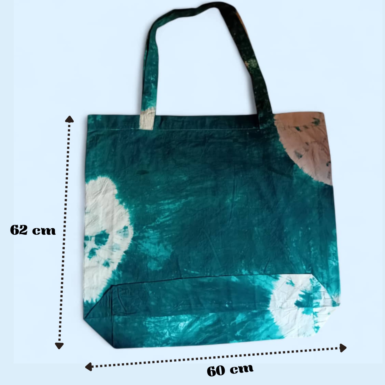 Sac de courses Pagne Batik Vert